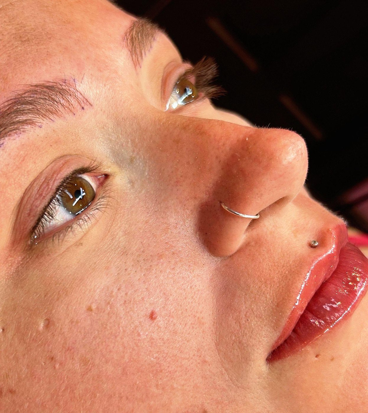 Lip Blush & Lash Enhancement result by Krish Cosmetics Studio