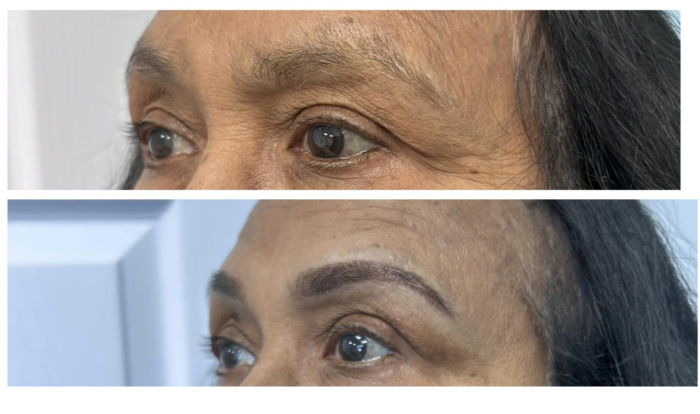 Powder Brows result by Krish Cosmetics Studio